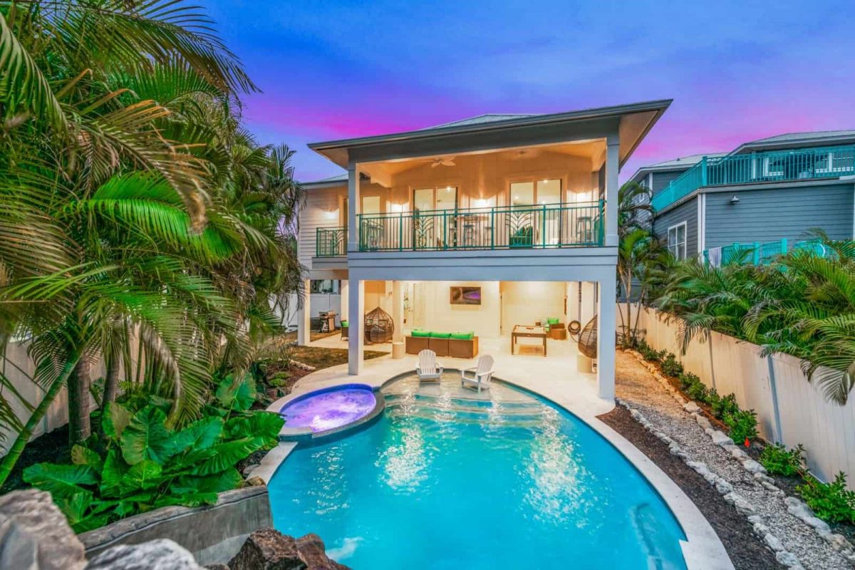siesta key beach house with pool
